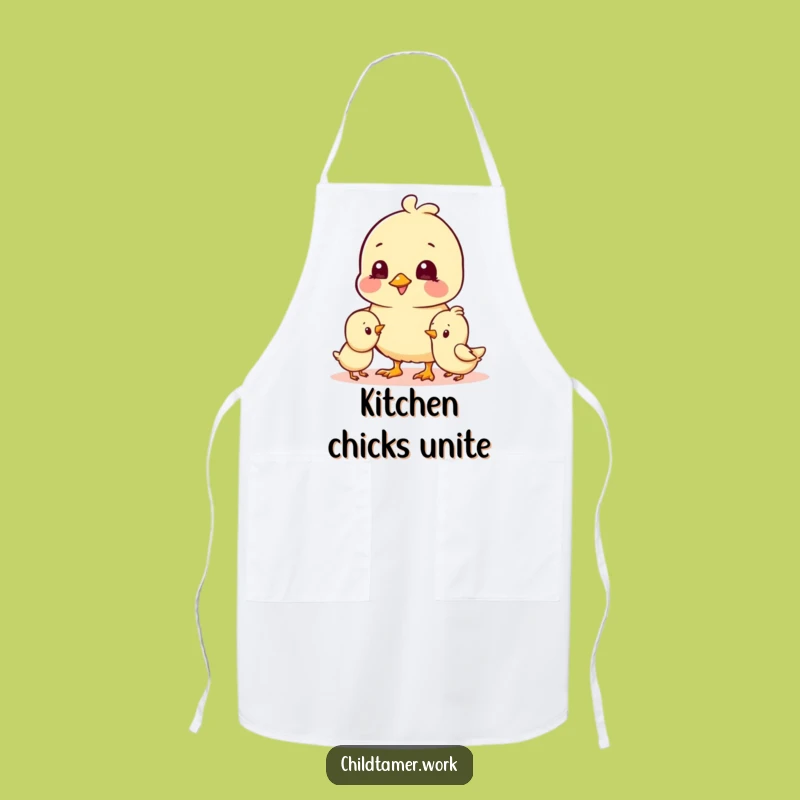 Funny Chick Chef Apron: Cheerful Pals, Whimsical & Hilarious Kitchen Wear