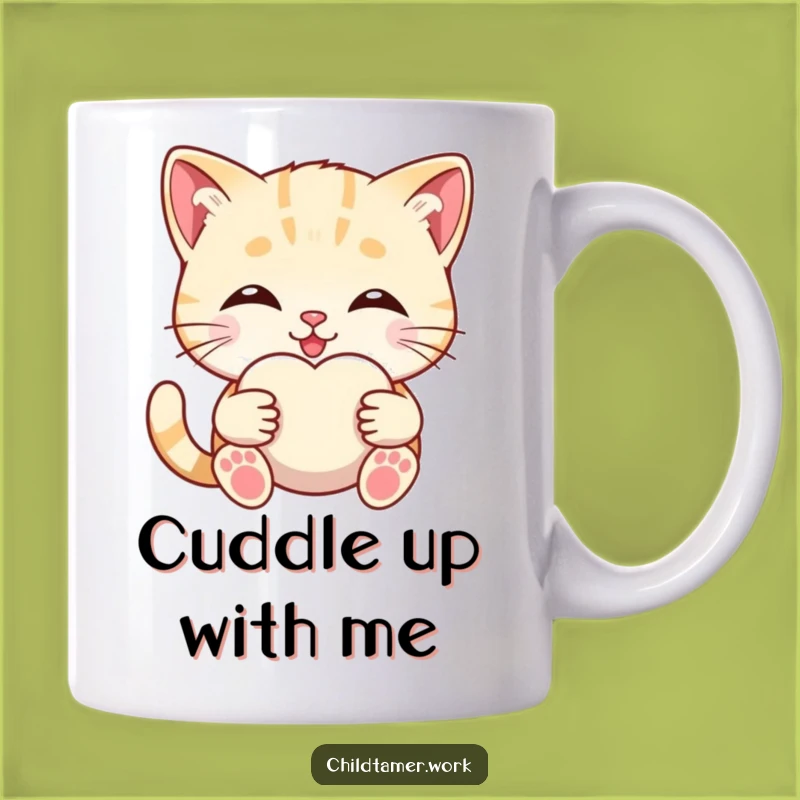 Funny Kitten Comfort Mug: Adorable Kitty Offering Hug, Perfect Cozy Gift