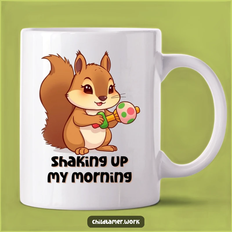 Funny Squirrel Rattle Mug - Determined Nut Collector Gift for Busy People!