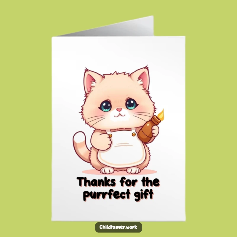 Free Printable Thank You Card: Grateful Cat's Warm Hug, Downloadable Thanks