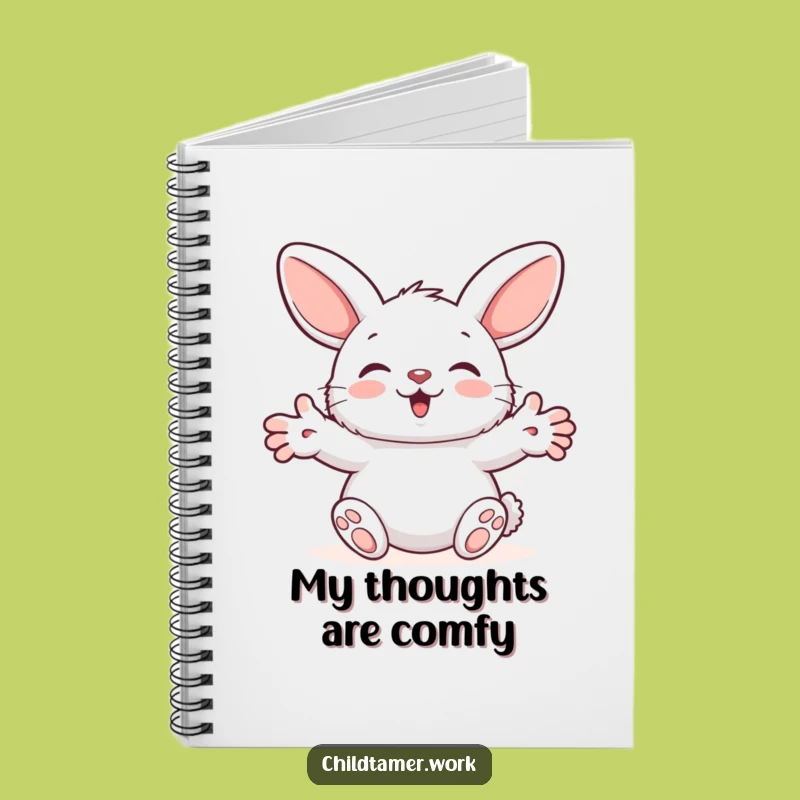 Funny Bunny Thoughts Notebook: Fluffy Friend's Hug, Journal Your Humorous Ideas
