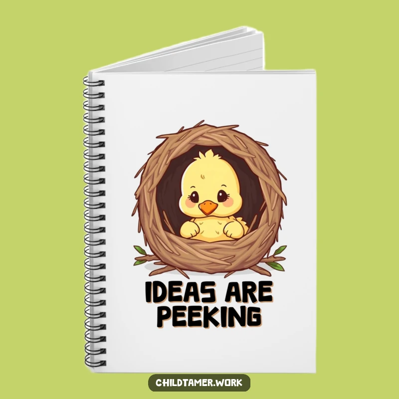 Funny Duckling Nest Notebook: Cute Peeking Chick Journal, Perfect Gift for Writers