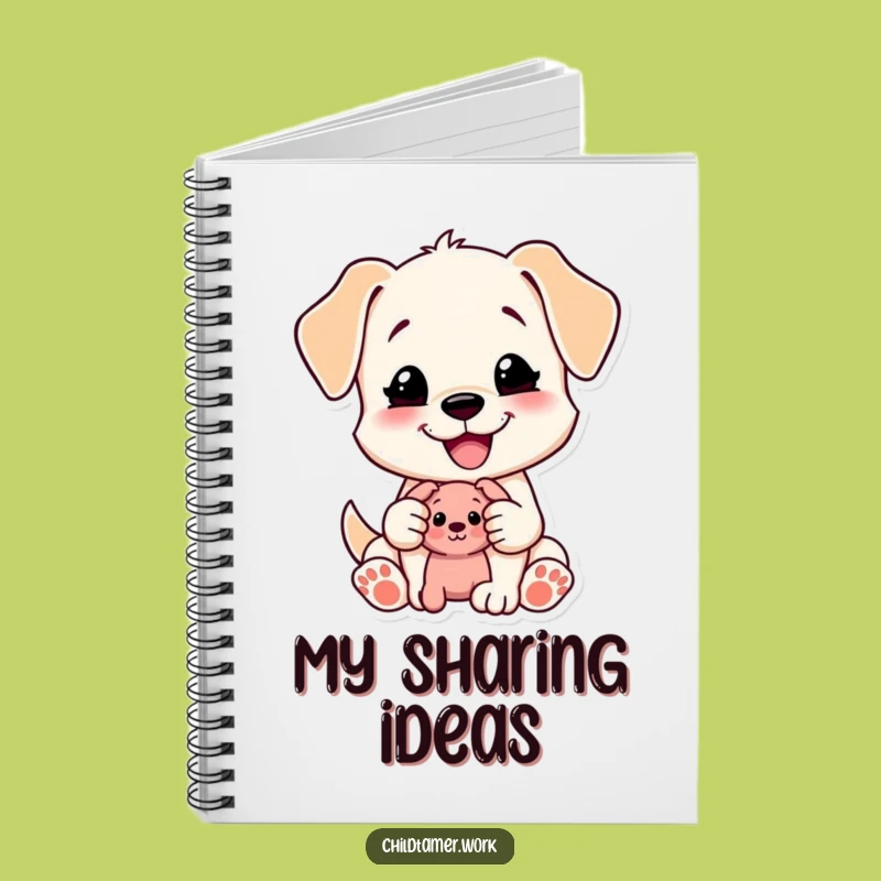 Funny Puppy Notebook: Jot Down Kind Thoughts with this Sharing Character